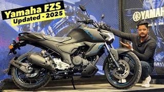 Yamaha Fzs v4 New Model 2025 Launched - New Updates - TFT Display, Hybrid & On Road Price ?