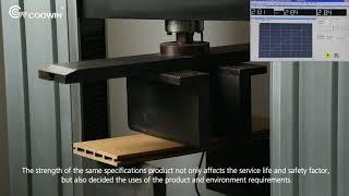 #Coowin Composite Decking TS-04B Embossing Surface Strength Test VIDEO