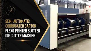 Semi-Automatic Corrugated Carton Flexo Printer Slotter Die Cutter Machine - JK Equip | 11041