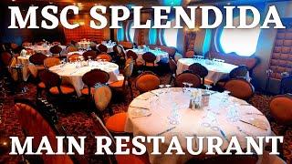 MSC SPLENDIDA ship tour - MAIN RESTAURANT  LA REGGIA