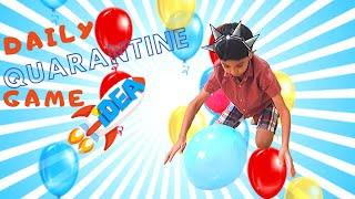 Balloons pop with head- Remraam  Dubai #quarantine #game_ideas