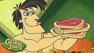 George loves STEAK!  | George of the Jungle | 1 Hour of Full Episodes | Cartoons For Kids