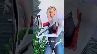 Are these your drawings?  #spiderman #gwenstacy #spidergwen #acrossthespiderverse