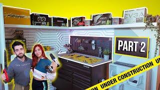 Ultimate DIY Gaming Setup Build w/ Brittnaynay3! - Pt.2