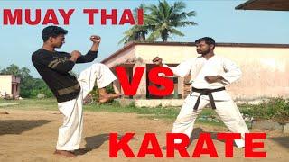 Karate vs Muay thai || flf martialarts academy ||