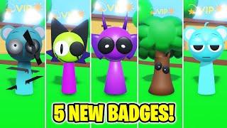 (UPDATE!) 3D SPRUNKI RP AND ANIMATIONS - How to get ALL 5 NEW BADGES!! NEW UPDATE! (ROBLOX)