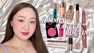 MY SUMMER MAKEUP ROUTINE | makeup that will last you through the heat wave ️ | Stacy Chen