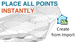 2D to 3D topography using import points file from AutoCad - Revit tutorial