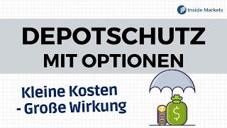 Depotabsicherung vor dem Aktiencrash mit Optionen | Praktisches Beispiel