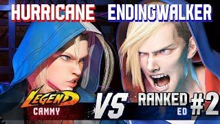 SF6 ▰ HURRICANE (Cammy) vs ENDINGWALKER (#2 Ranked Ed) ▰ High Level Gameplay