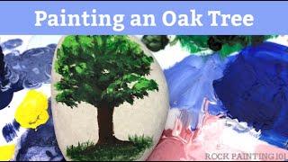 How to Paint an Oak Tree - Acrylic Painting Tutorial for Beginners