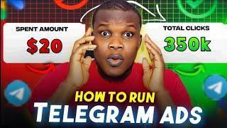 How To Run Telegram Ads | Fast Traffic Boost | Direct Link Arbitrage Traffic | Make Money Online