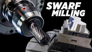 Swarf Milling Titanium on DVF5000 from DN Solutions | Smooth MultiAxis Toolpath