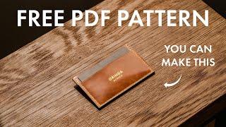 Leather Cardholder - Shell Cordovan (Free PDF Pattern)