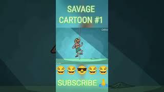 Unexpected landing..savage moments#1#savage#cartoon#shorts