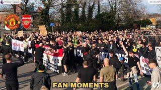 Manchester United Fans At The Match Against Arsenal