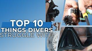 Top 10 Things that Divers Struggle With #scuba #top10