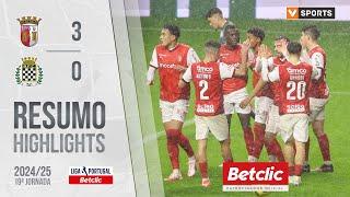 Resumo: Braga 3-0 Boavista (Liga 24/25 #19)