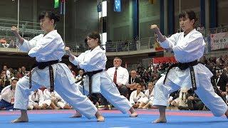 息がピッタリ！空手女子の形！Karate Women Kata, Gojushiho sho