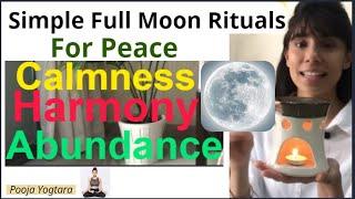 Simple Full Moon Rituals (Organic) & Affirmations for Quick Manifestation. IT WORKS. Very.Effective.
