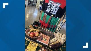 Indianapolis celebrates first day of Kwanzaa with downtown event; Here's the table setup