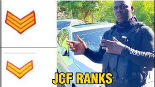 The 11 ranks of the JCF listed in order from the lowest to the highest. #education #jcf #jamaica