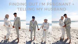 I'M PREGNANT  | finding out I'm pregnant with our rainbow baby + telling my husband!!