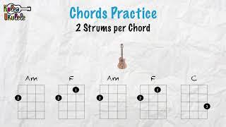 Ukulele Chord Practice / Warm Up - C F Am