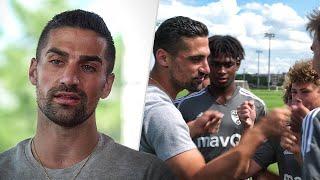 Sebastian Lletget Stops By FC Dallas Training