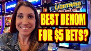 Which $5 Bet Denomination Pays The Best on Lighting Link slot?