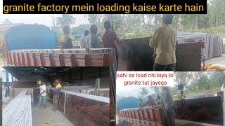 Granite Factory Mein Loading Kaise karre Hain | Himalayan blue granite factory