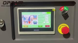 A circuit breaker is added to the screw air compressor. How to start and shut down the machine?