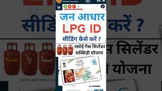 Lpg id Jan aadhar me seeding kaise kare | rasoi gas cylinder subsidy yojana ₹450 | Lpg id link