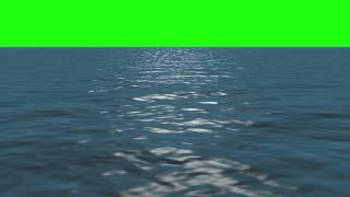 Ocean Open Sea - Green Screen Animation