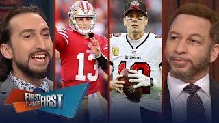 49ers to start Brock Purdy at QB vs. Tom Brady, Bucs in Week 14 | NFL | FIRST THINGS FIRST