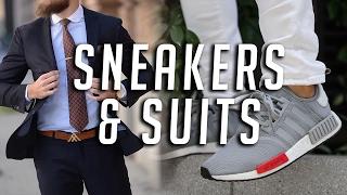 How to Wear Sneakers With Suits || Men's Fashion || Gent's Lounge