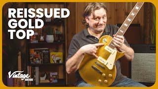 Vintage V100 ReIssued Gold Top Electric Guitar - Demo & Review