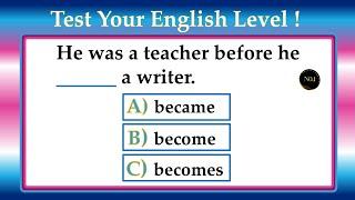 Test Your Grammar | English All Tenses Mixed Quiz | 30 Questions | No.1 Quality English