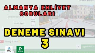 Deneme Sınavı 3 | Almanya Ehliyet Sınavı Soruları