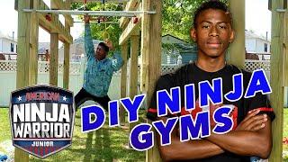 10 CRAZY DIY Ninja Gyms!! | American Ninja Warrior Junior | Universal Kids