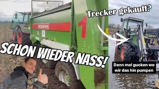 #vlog109 Festgefahren! Schon wieder Nass- Wasser pumpen und Weizen nachsähen + Trecker gekauft ?