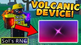 USING THE NEW VOLCANIC DEVICE WITH HEAVENLY 2 POTION IN SOLS RNG ERA 7!