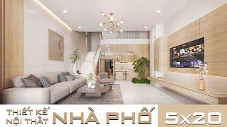 NHỮNG MẪU THIẾT KẾ NỘI THẤT NHÀ PHỐ 5X20 ĐẸP NHẤT 2023 [New Home 24H]