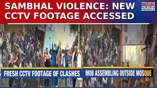 Sambhal Violence: Mob Seen Assembling Outside Mosque In Freshly Accessed CCTV Footage Of Clash