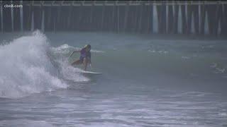 Top female surfers take to Oceanside beach