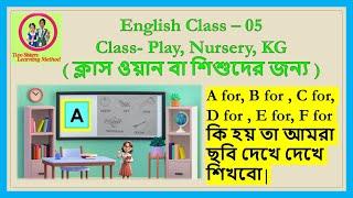 A, B, C, D তে কি কি হয় তা আমরা ছবি দেখে শিখব (A-Z) || Two Sisters Learning Method