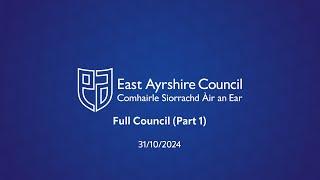 Full Council 31 October 24 (Part 1)