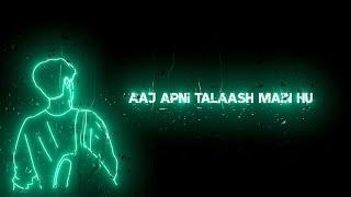Kal Bhi Musafir Tha Aaj Bhi Musafir Hoon || Sad Shayari || Broken Heart Status || Black Screen Video