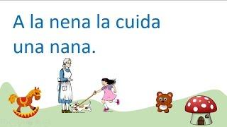 Oraciones para aprender a leer sílabas con na ne ni no nu