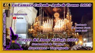 VIRGEN DEL AMOR MÁLAGA 2023 (HDAD. EL RICO). ATARAZANAS. SEMANA SANTA MÁLAGA 2023. MULTICÁMARA 4K